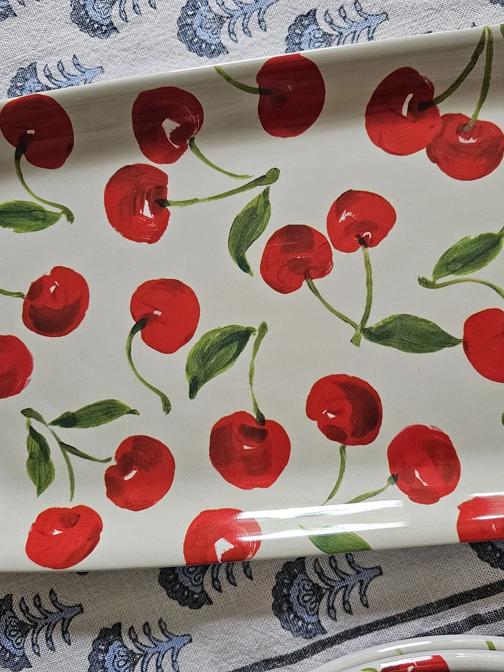 NWT: Set of Cupcakes & Cashmere Cherries Melamine Tray and 4 Plates